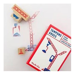 Juego de sellos. GRÚAS. Tampons Grues