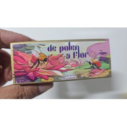 Libro flip-book. DE POLEN A FLOR