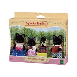 Figuras. Ternurines. Familia de gatos de medianoche