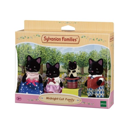Figuras. Ternurines. Familia de gatos de medianoche