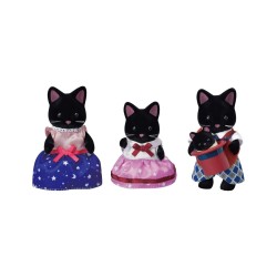 Figuras. Ternurines. Familia de gatos de medianoche