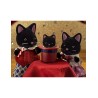 Figuras. Ternurines. Familia de gatos de medianoche