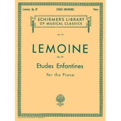 Partitura. LEMOINE. Etudes Enfantines, Op. 37 Schirmer Library of Classics Volume 175