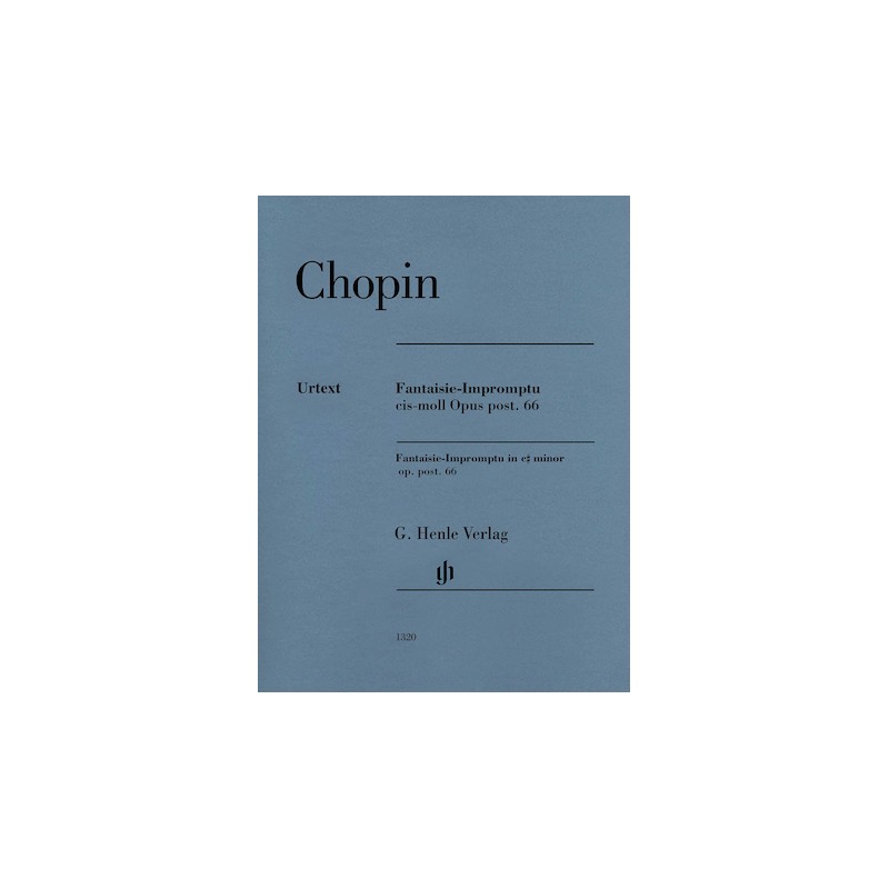 Partitura. CHOPIN. Fantaisie-Impromptu C-sharp Minor Op. Post. 66 Edition with Fingering