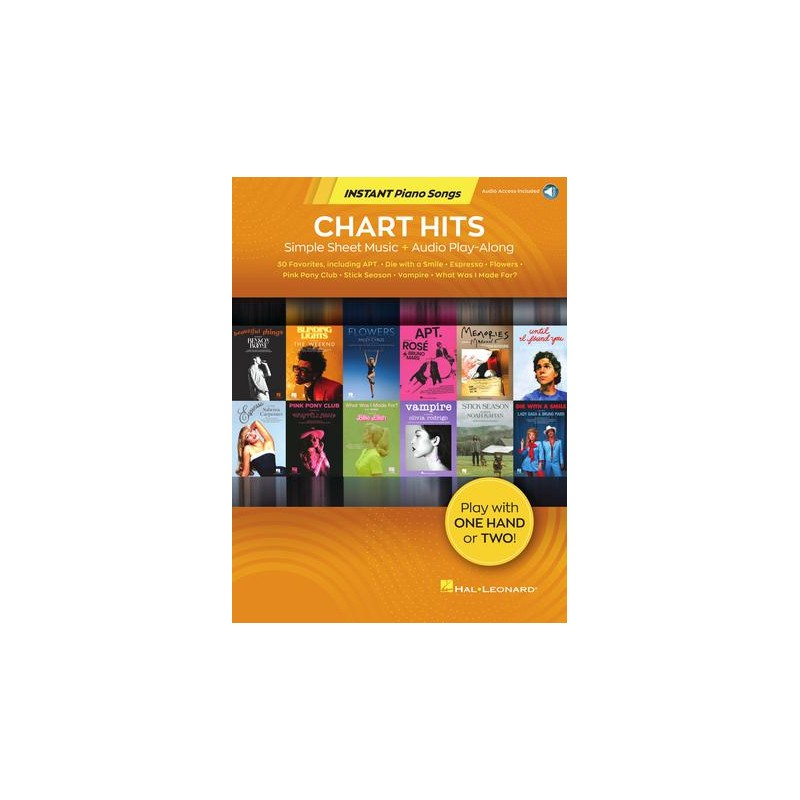 Partituras. Chart Hits – Instant Piano Songs