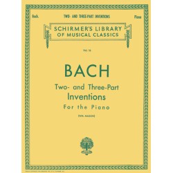 Partituras. 30 Two- and Three-Part Inventions Schirmer Library of Classics Volume 16