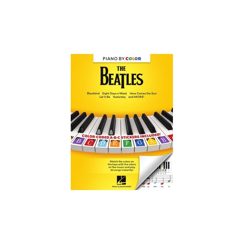Partituras. Piano-by-Color – The Beatles