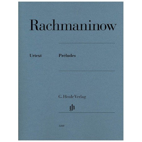 Partituras. RACHMANINOW. 24 Preludes Piano Solo