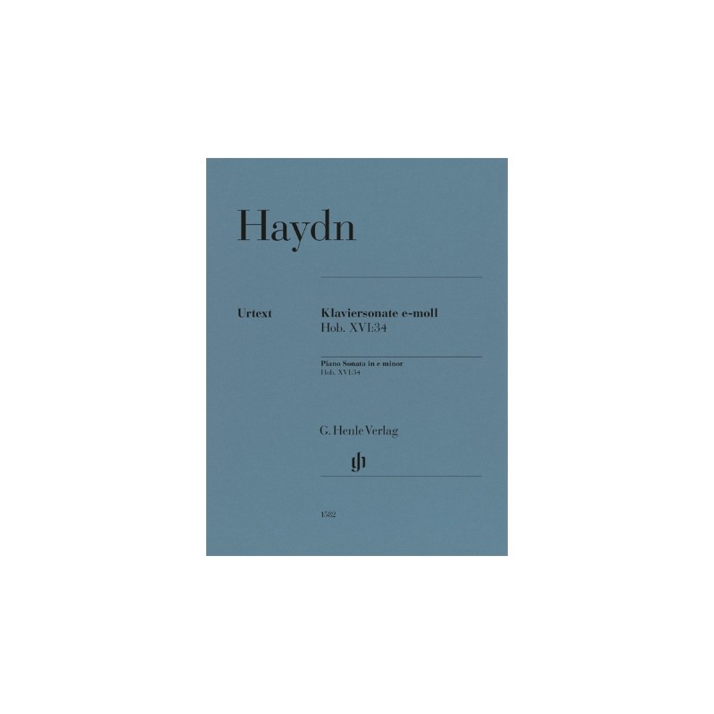 Partituras. HAYDN. Piano Sonata In E Minor Hob. XVI: 34