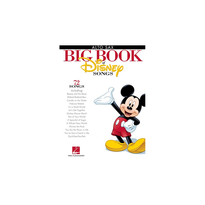 Partituras. The Big Book of Disney Songs. Alto Saxophone