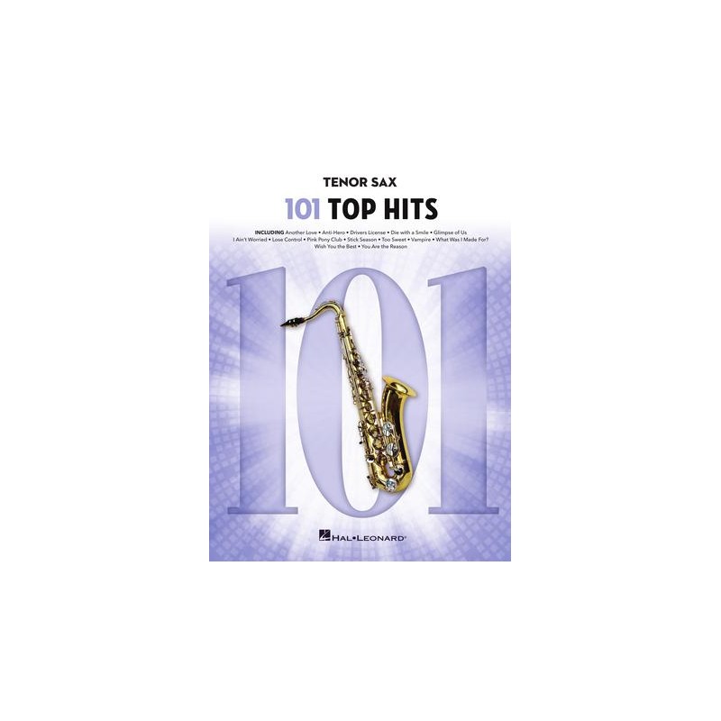 Partituras. 101 Top Hits for Tenor Sax