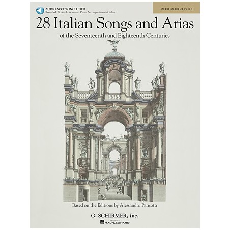 Partituras. 28 Italian Songs & Arias of the 17th & 18th Centuries – Medium High – Book/Online Audio