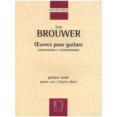 Partituras. Guitar Works I Guitar Solo. Leo Brouwer