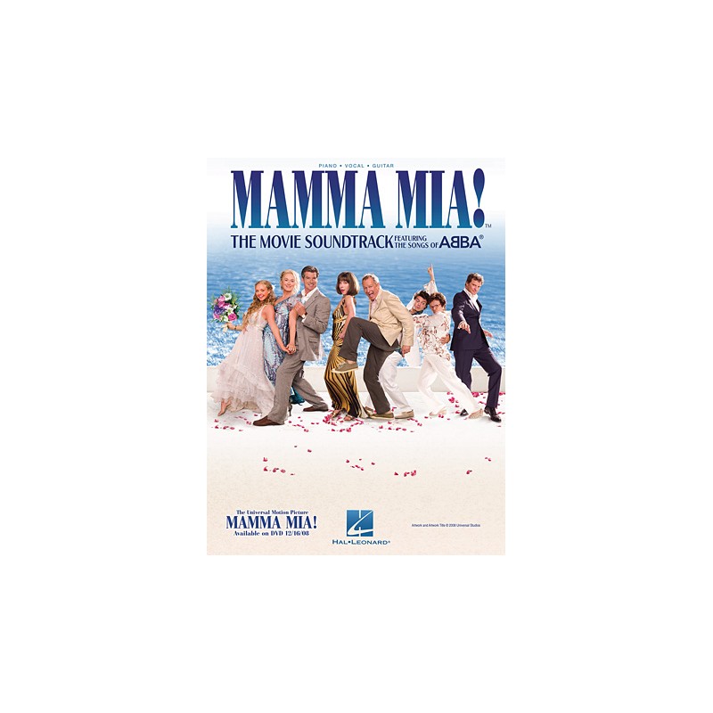 Partituras. Mamma Mia! The Movie Soundtrack Featuring the Songs of ABBA