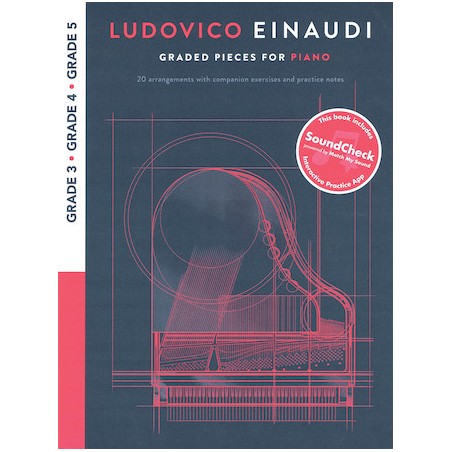 Partituras. Ludovico Einaudi – Graded Pieces for Piano Grades 3-5