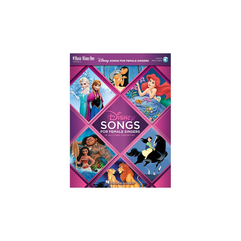 Partituras. Disney Songs for Female Singers 10 All-Time Favorites with Fully-Orchestrated Backing Tracks