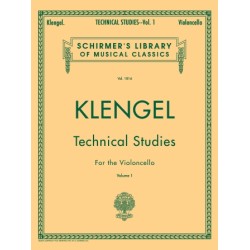 Partituras. Julius Klengel: Technical Studies for the Violoncello, Volume 1 Schirmer Library of Classics Volume 1816