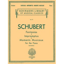 Partituras. SCHUBERT. Fantasias, Impromptus, Moments Musicaux