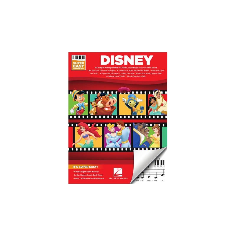 Partituras. Disney – Super Easy Songbook
