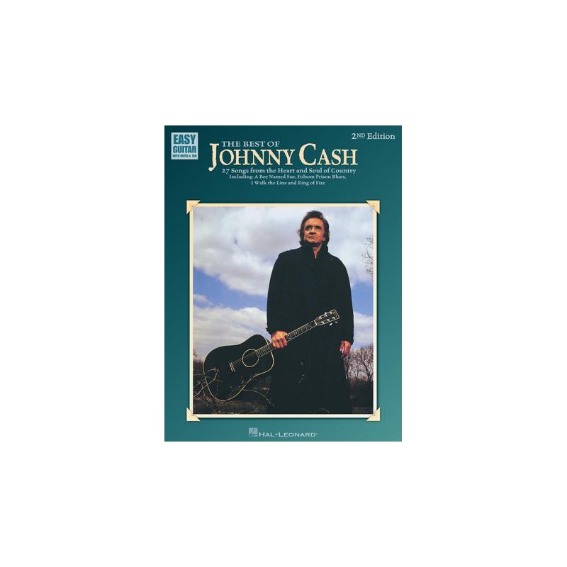 Partituras. The Best of Johnny Cash – 2nd Edition. Easy Guitar Softcover - TAB