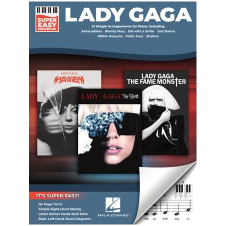 Partituras. Lady Gaga – Super Easy Songbook