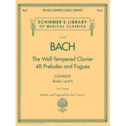 Partituras. BACH. The Well-Tempered Clavier, Complete Schirmer Library of Classics Volume 2057