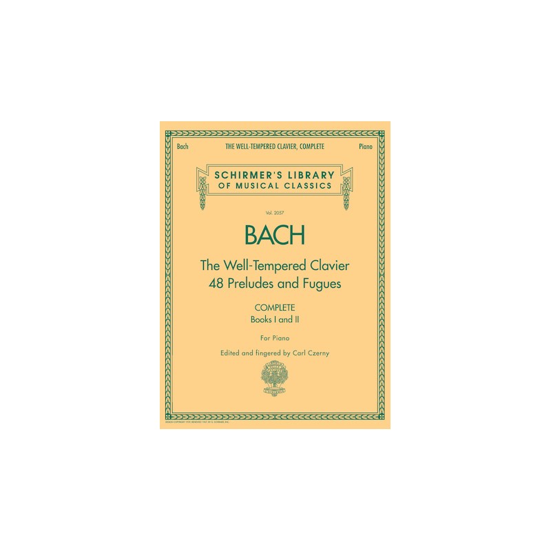 Partituras. BACH. The Well-Tempered Clavier, Complete Schirmer Library of Classics Volume 2057