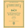 Partituras. BACH. The Well-Tempered Clavier, Complete Schirmer Library of Classics Volume 2057