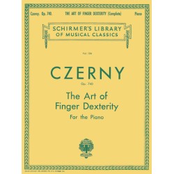 Partituras. Art of Finger Dexterity, Op. 740 (Complete) Schirmer Library of Classics Volume 154