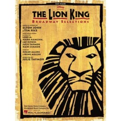 Partituras. The Lion King – Broadway Selections. Easy Piano Vocal Selections Softcover